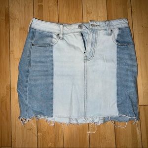 2 tone pac sun denim skirt